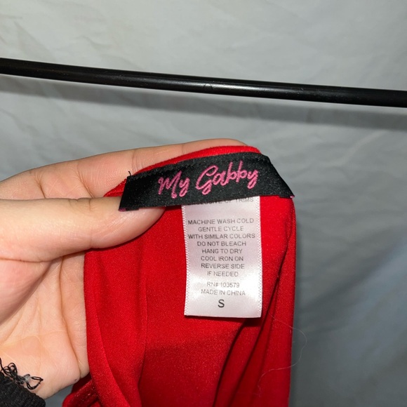 Checkered Red body suit - Picture 4 of 4